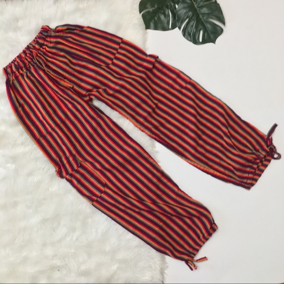 striped hippie pants